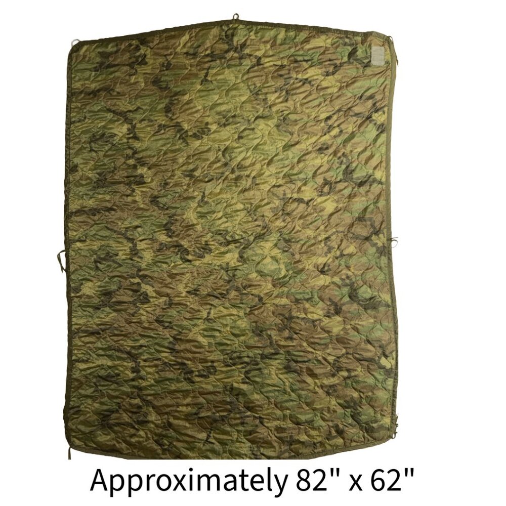 Vintage Woodland Camo Poncho Liner A.K.A. "The Woobie"